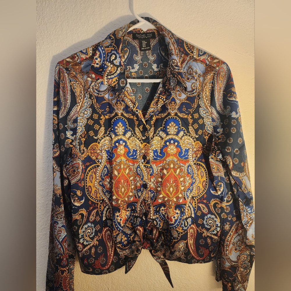 Rachel Zoe Multicolor Paisley Blouse